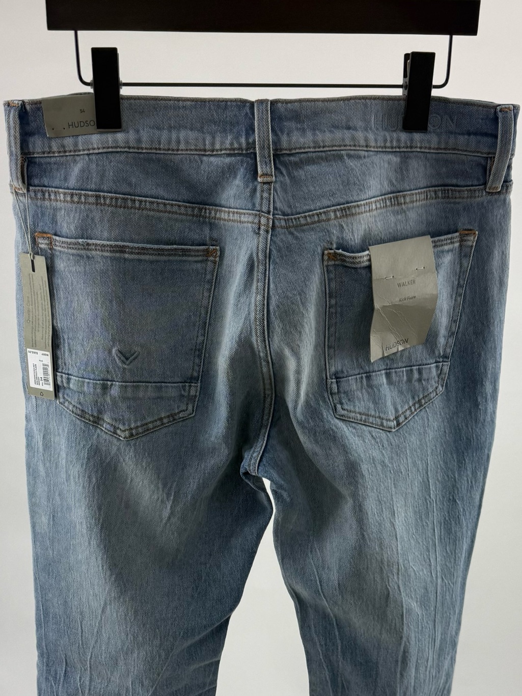 Hudson Jeans Men’s Flare Distressed Light Blue Denim Jeans — image 3 of 5